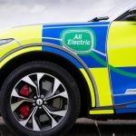 Alerte rouge, feux bleus ?  Solution verte… avec la nouvelle voiture de police Ford Mach-E