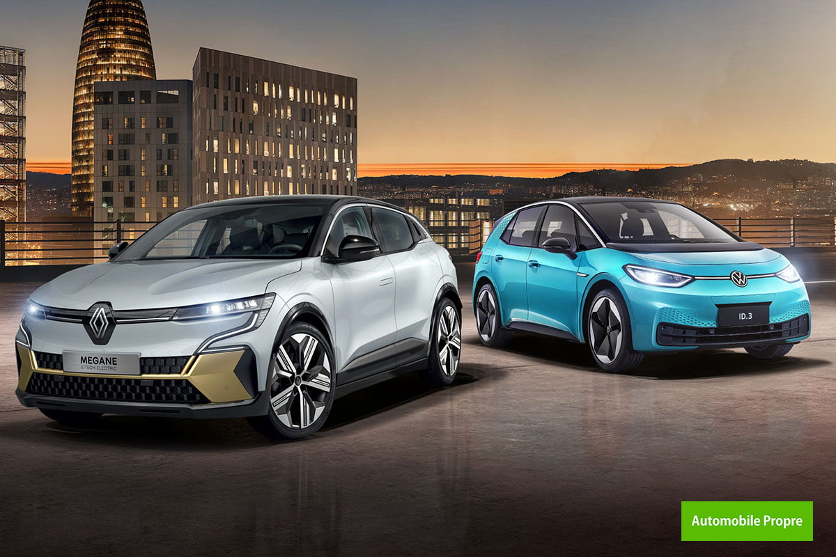 Renault Megane e-Tech vs Volkswagen ID.3 : le duel des compacts électriques est lancé
