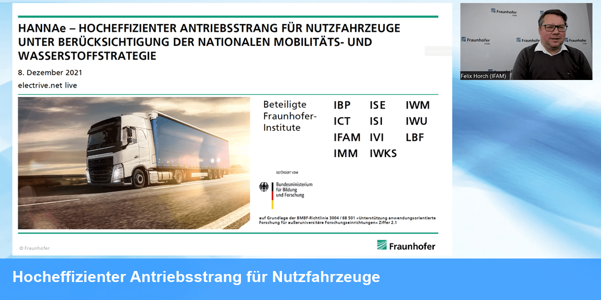 Felix Horch de Fraunhofer IFAM sur les transmissions hautement efficaces pour véhicules utilitaires - electrive.com