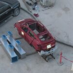 Un autre corps de Tesla Model Y avec un espace apparent pour la batterie structurelle aperçu à Giga Texas