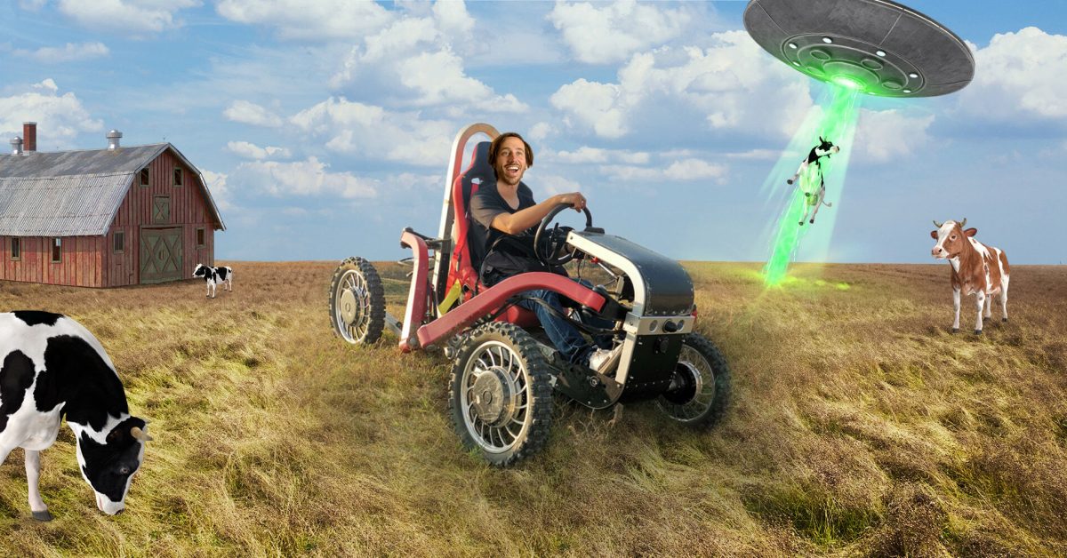 Véhicule électrique de la semaine d'Alibaba incroyablement étrange : le « vélo araignée » à quatre pattes à quatre moteurs