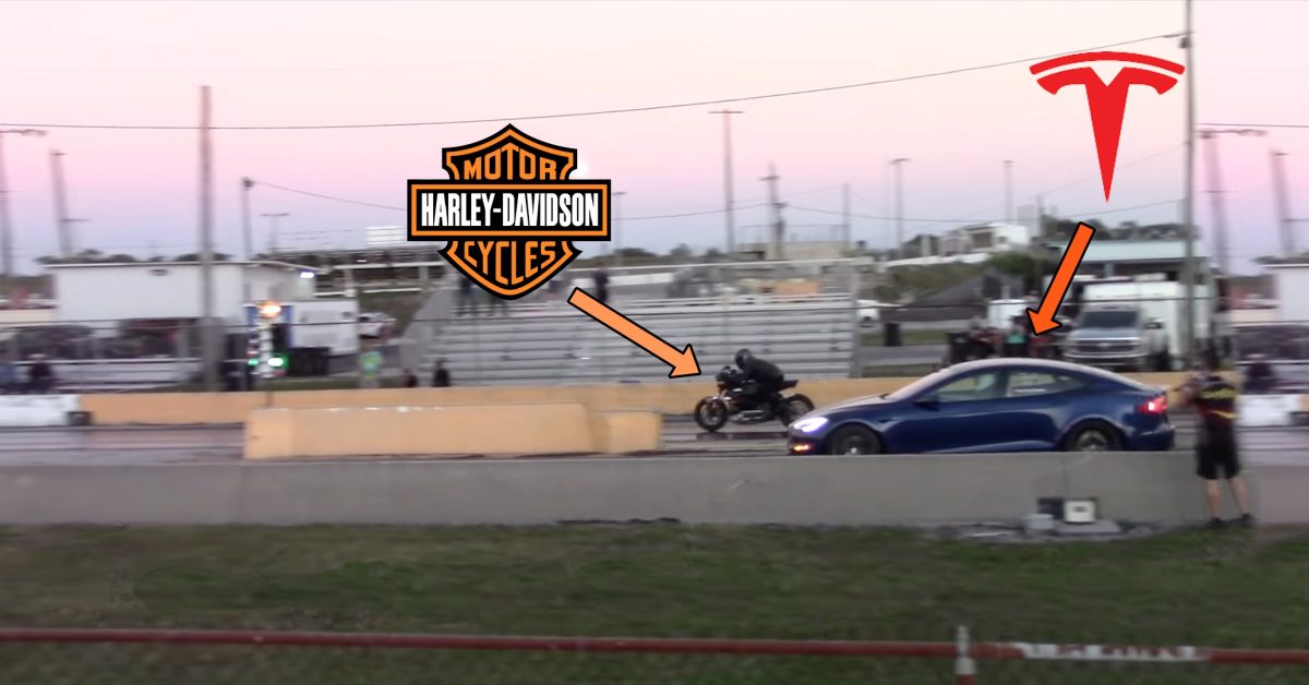 Regardez Tesla Model S Plaid affronter la moto électrique Harley-Davidson dans la course de dragsters la plus silencieuse de tous les temps