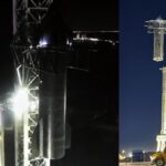 SpaceX assemble la plus grande fusée du monde avec des bras de robot géants