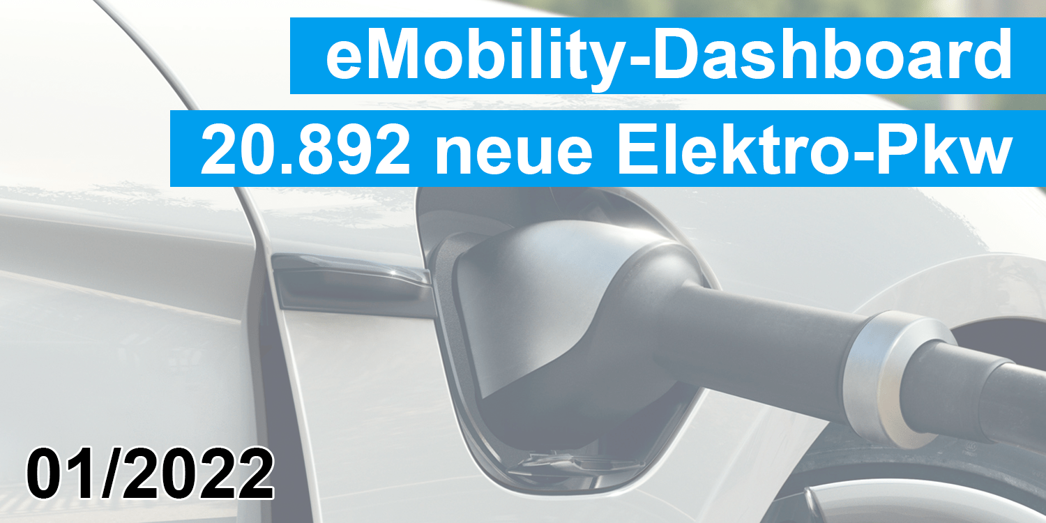 eMobility Dashboard janvier : 20 892 voitures purement électriques - electrive.net