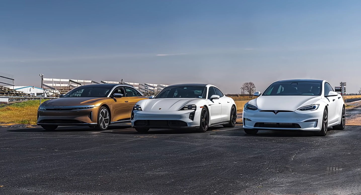 La Tesla Model S Plaid pilote deux des berlines les plus rapides au monde.  Les résultats n'étaient pas proches