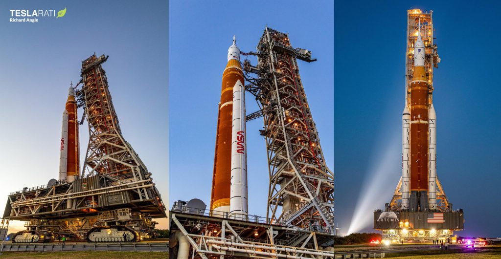 La fusée SLS Moon de la NASA se déploie pour la première fois sur la rampe de lancement