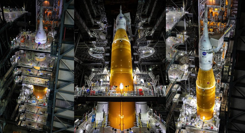 La fusée lunaire SLS de la NASA est presque prête pour son premier voyage vers le pas de tir.