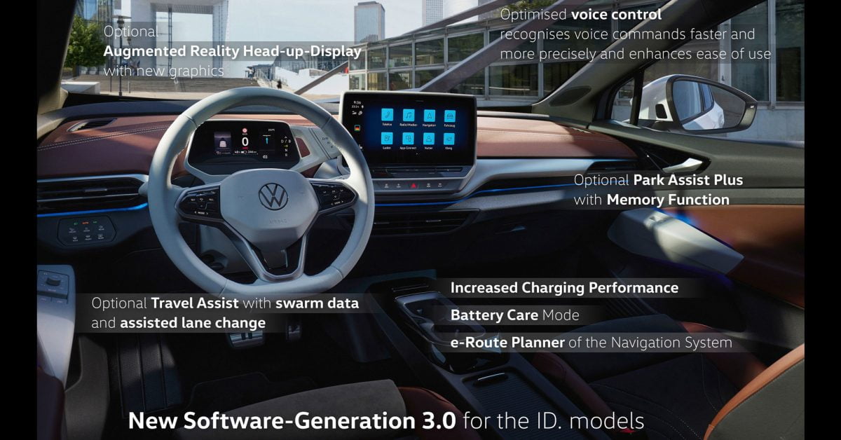 Volkswagen annonce une mise à jour logicielle de génération 3.0 pour ID.  Véhicules électriques, y compris la conduite assistée et les améliorations de la recharge