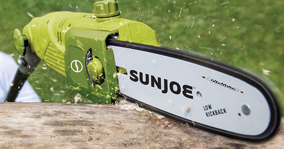 Sun Joe's electric pole saw is perfect for spring yard cleaning at $49, more in New Green Deals