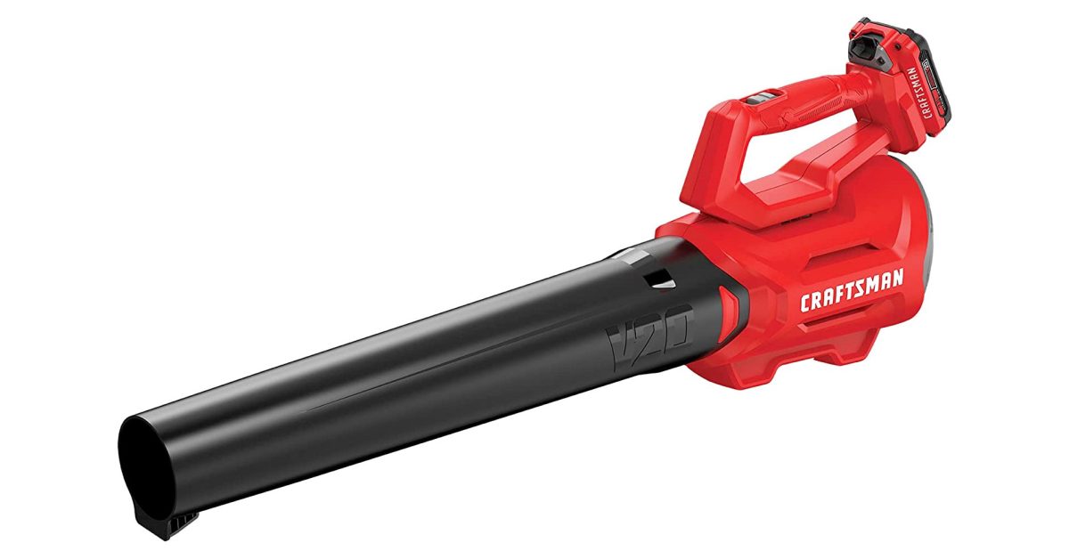Passez au vert avec le souffleur de feuilles électrique 20V de CRAFTSMAN à 79$, plus dans New Green Deals