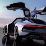 L'Alpha5 EV de DeLorean est un coupé sport à ailettes qui passe de 0 à 88 mph en 4,35 secondes.