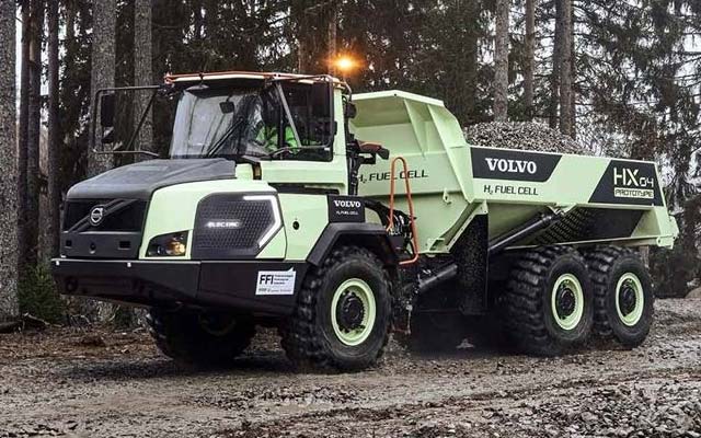 Volvo CE commence les essais du premier prototype au monde de transporteur articulé à hydrogène