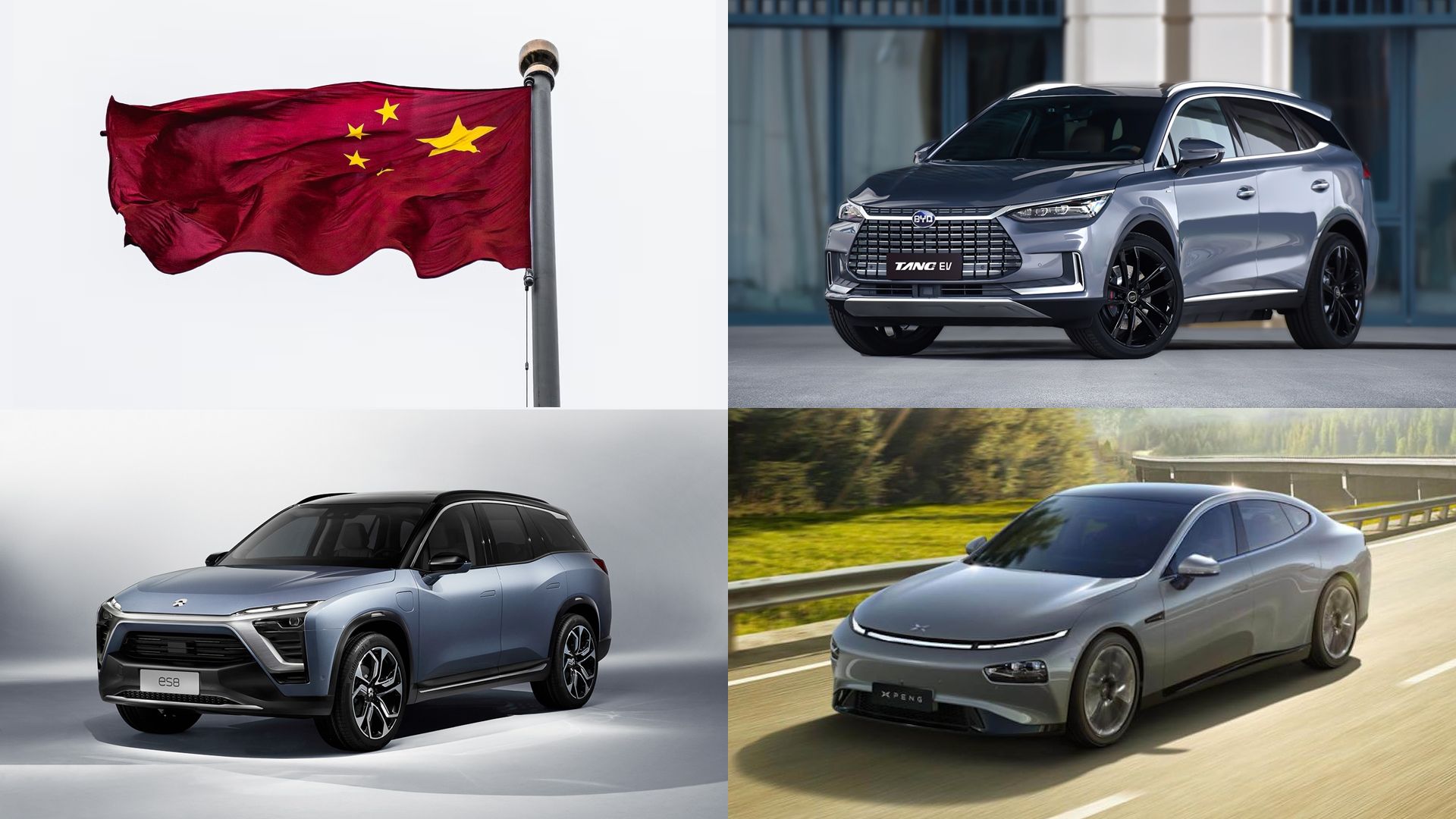 Rijden met elektrische auto’s van de Chinese merken NIO, BYD en Xpeng