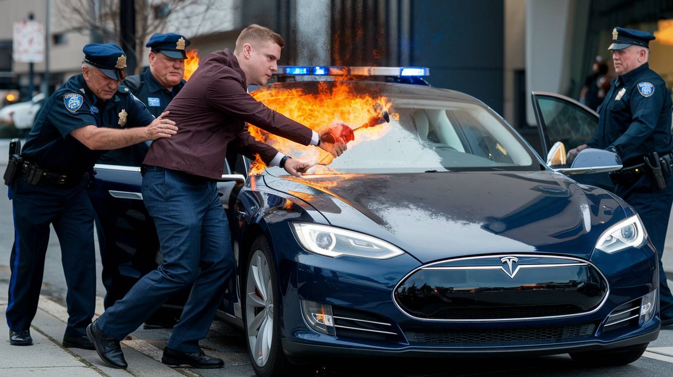 Un suspect de l’attaque par cocktail Molotov contre Tesla pourrait écoper de 20 ans de prison